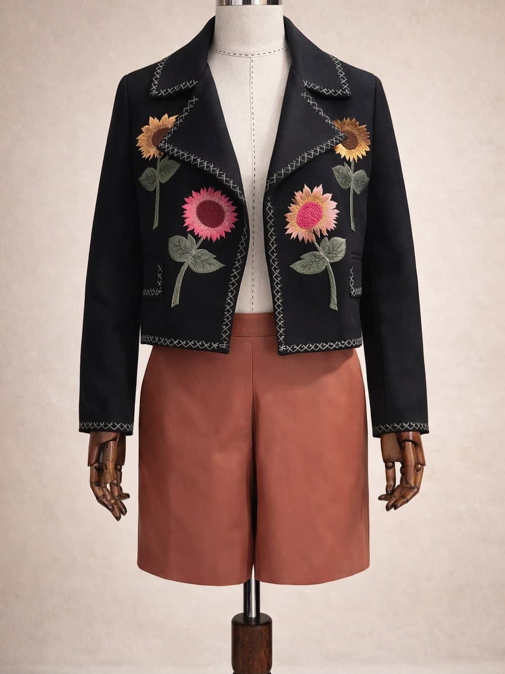 Sunflower Embroidered Jacket — alternate view