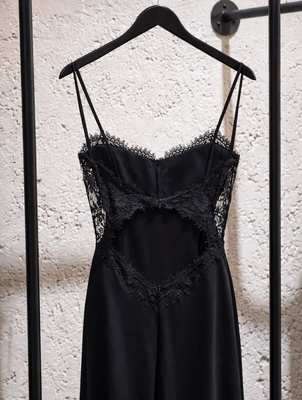 Lace Heart-Cutout Slip Dress — alternate view